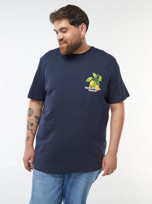Camiseta estampada en ambos lados de manga corta - Kiabi