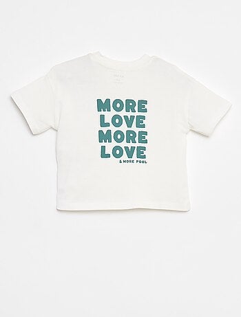 Camiseta estampada en pecho y espalda
