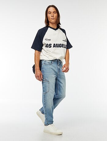 Camiseta estampada estilo deportivo 'Los Ángeles'