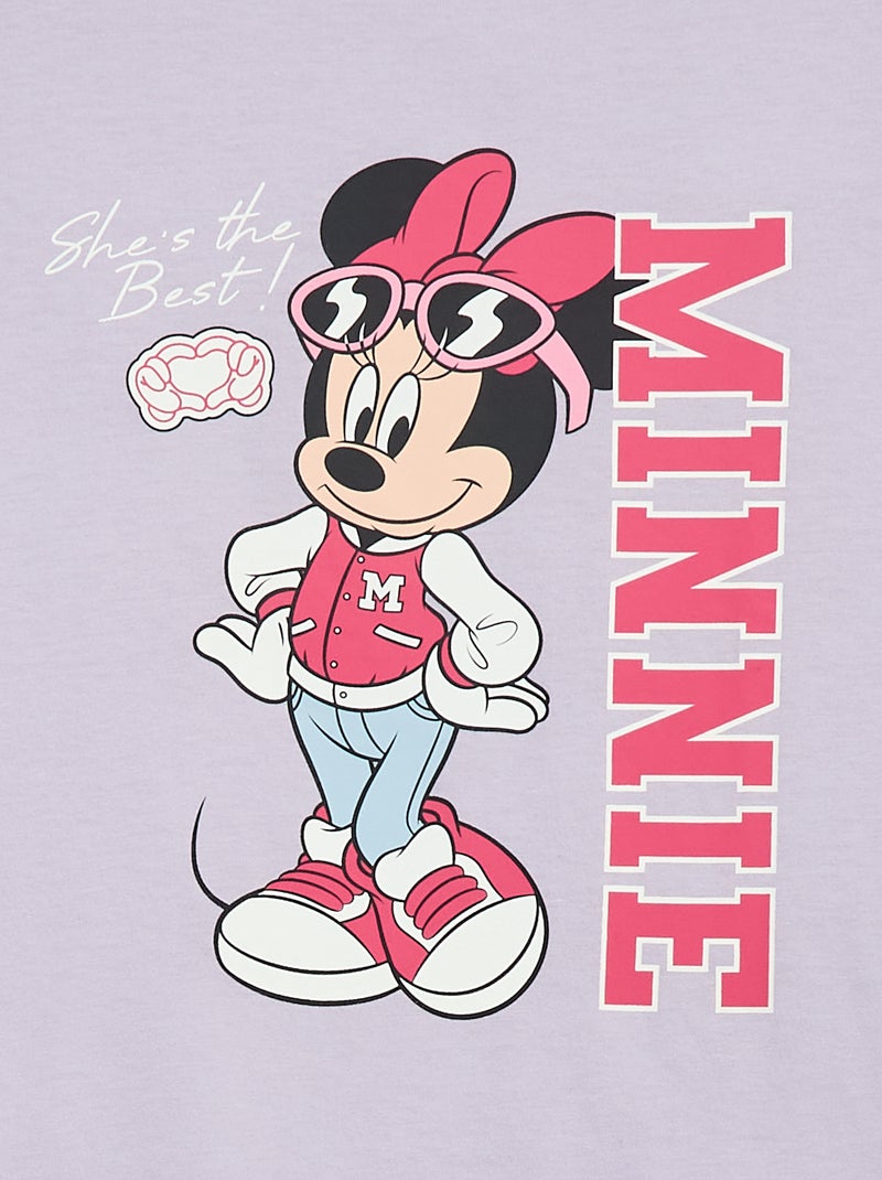 Camiseta estampada fantasía 'Minnie' 'Disney' Purpura - Kiabi