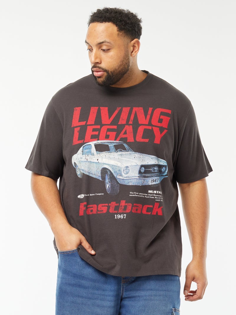 Camiseta estampada 'Ford' NEGRO - Kiabi