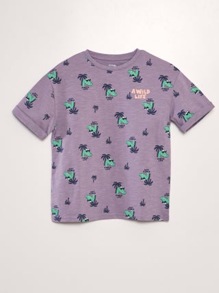 Camiseta estampada forma loose