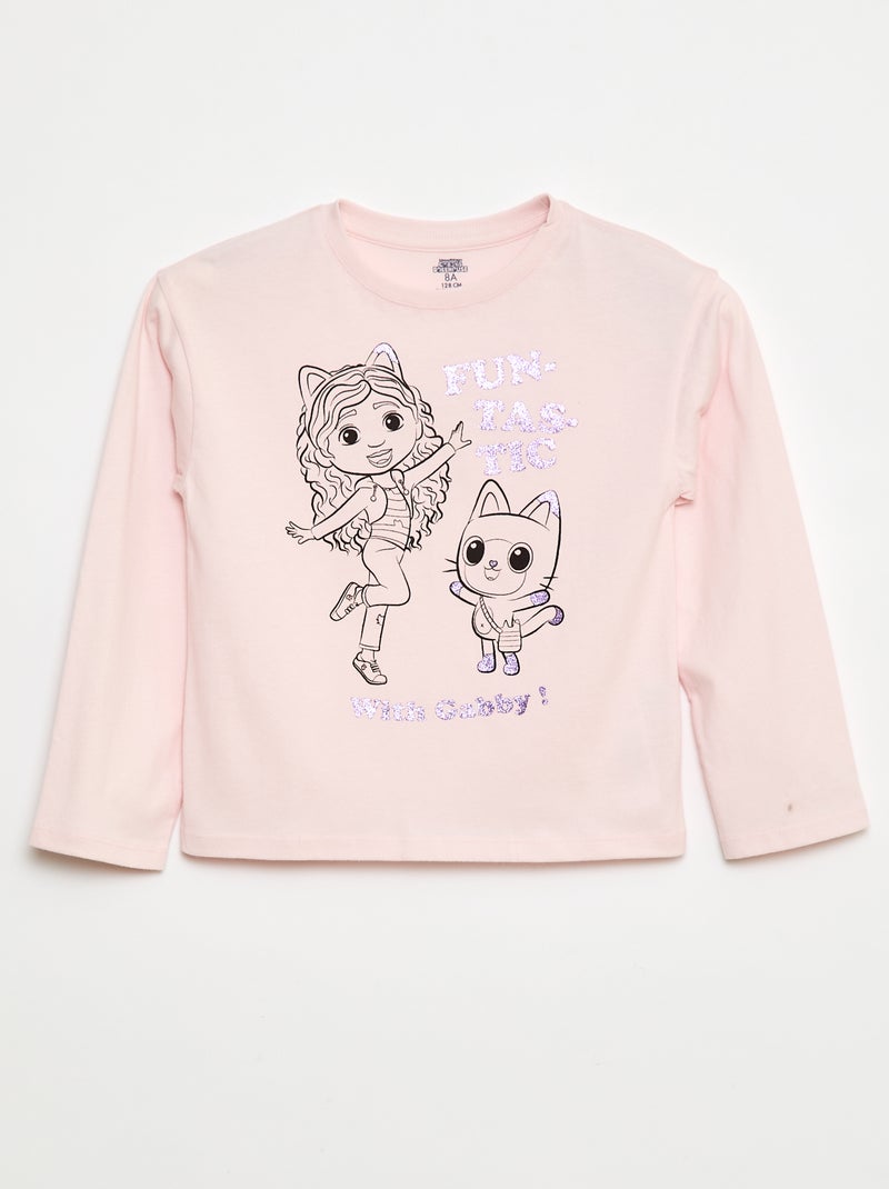 Camiseta estampada 'Gabby y la casa mágica' Rosa - Kiabi