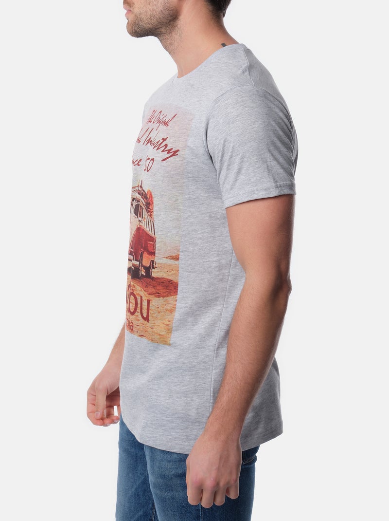 Camiseta  estampada Gris - Kiabi