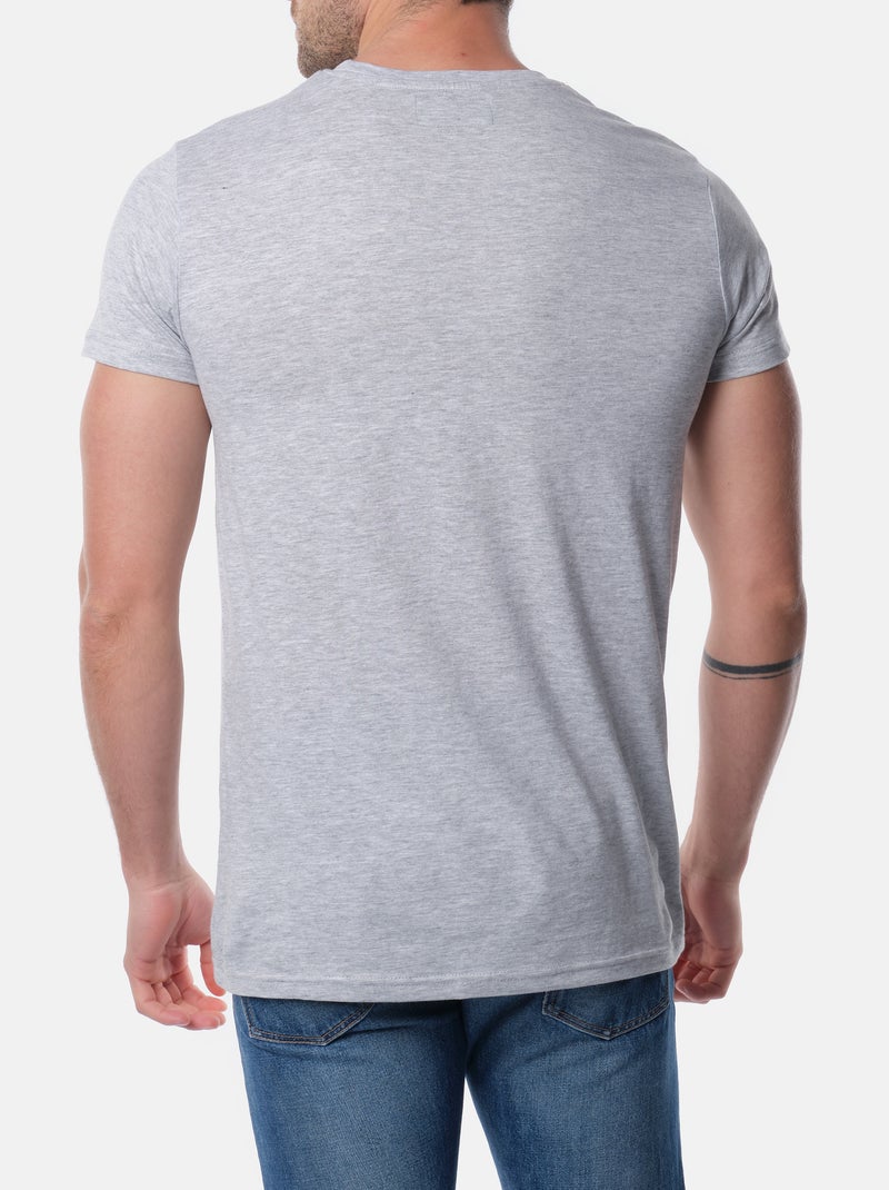 Camiseta estampada Gris - Kiabi