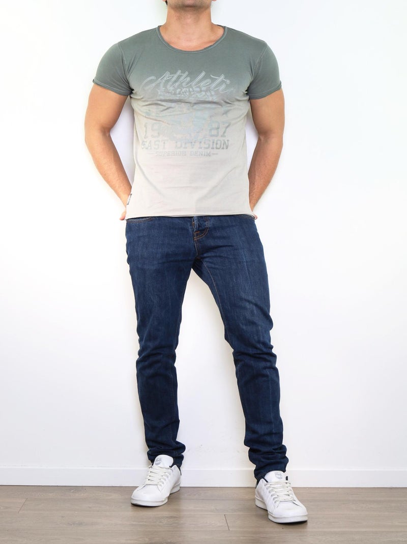 Camiseta estampada Gris - Kiabi