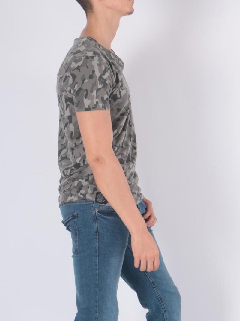 Camiseta estampada Gris - Kiabi
