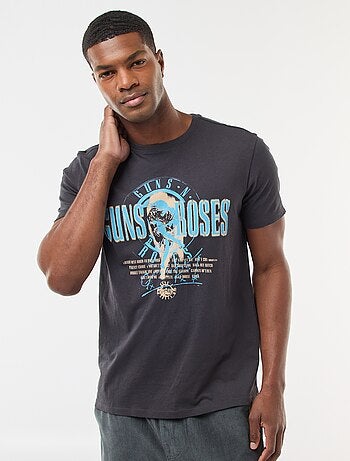 Camiseta estampada 'Guns N'Roses' de manga corta