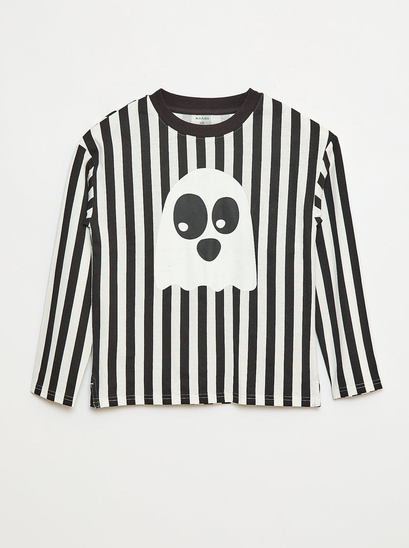 Camiseta estampada 'Halloween' Blanco - Kiabi