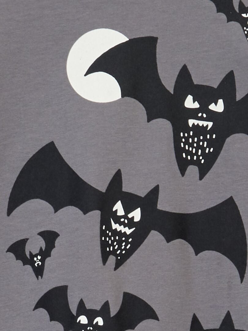 Camiseta estampada 'Halloween' GRIS - Kiabi