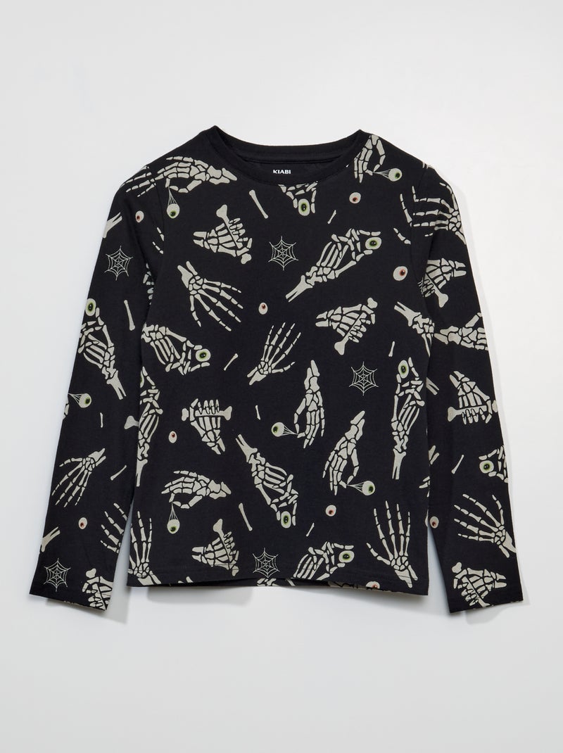Camiseta estampada 'Halloween' NEGRO - Kiabi