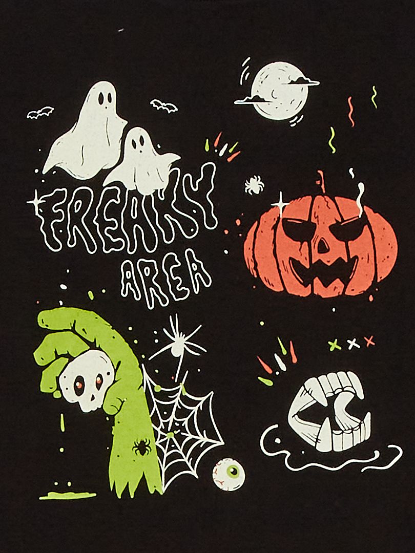 Camiseta estampada 'Halloween' - NEGRO - Kiabi -