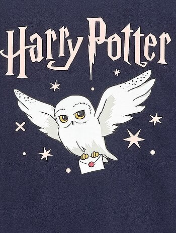 Camiseta estampada 'Harry Potter' de punto de algodón liso