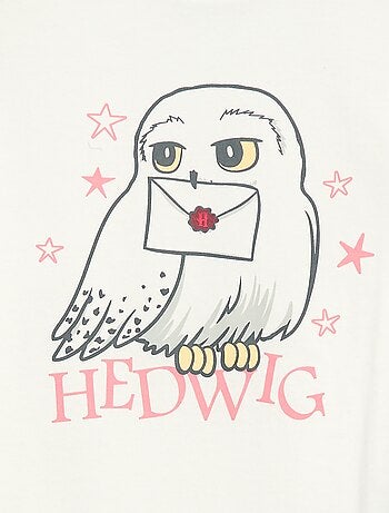 Camiseta estampada 'Harry Potter' de punto de algodón liso