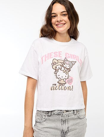 Camiseta estampada 'Hello Kitty'