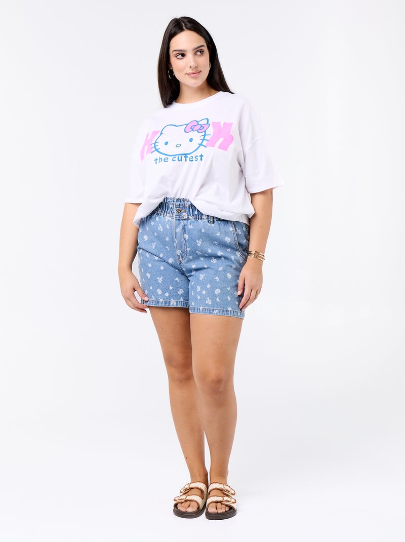 Camiseta estampada 'Hello Kitty' Blanco - Kiabi