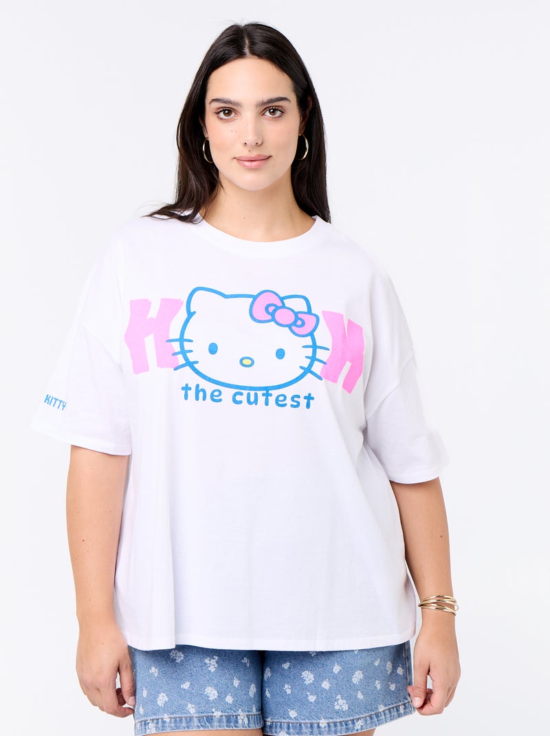 Camiseta estampada 'Hello Kitty' Blanco - Kiabi