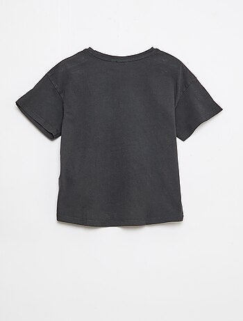 Camiseta estampada 'Hello Kitty' de algodón liso