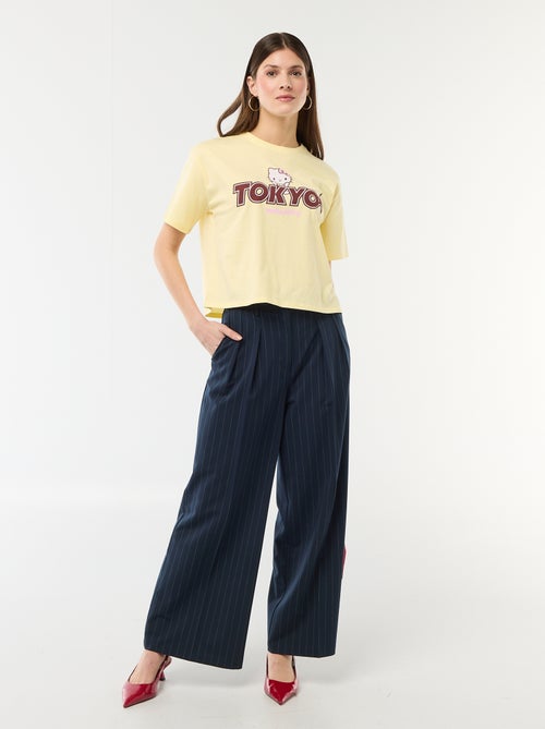 Camiseta estampada 'Hello Kitty' de manga corta - Kiabi
