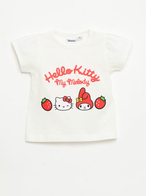 Camiseta estampada 'Hello Kitty' en relieve - Kiabi