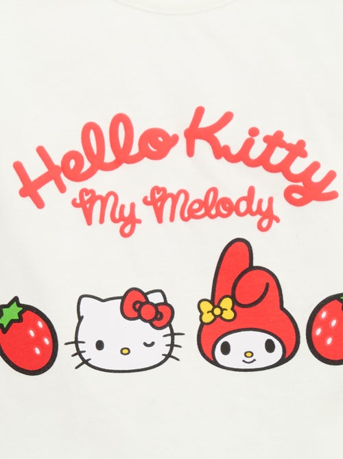 Camiseta estampada 'Hello Kitty' en relieve - Kiabi