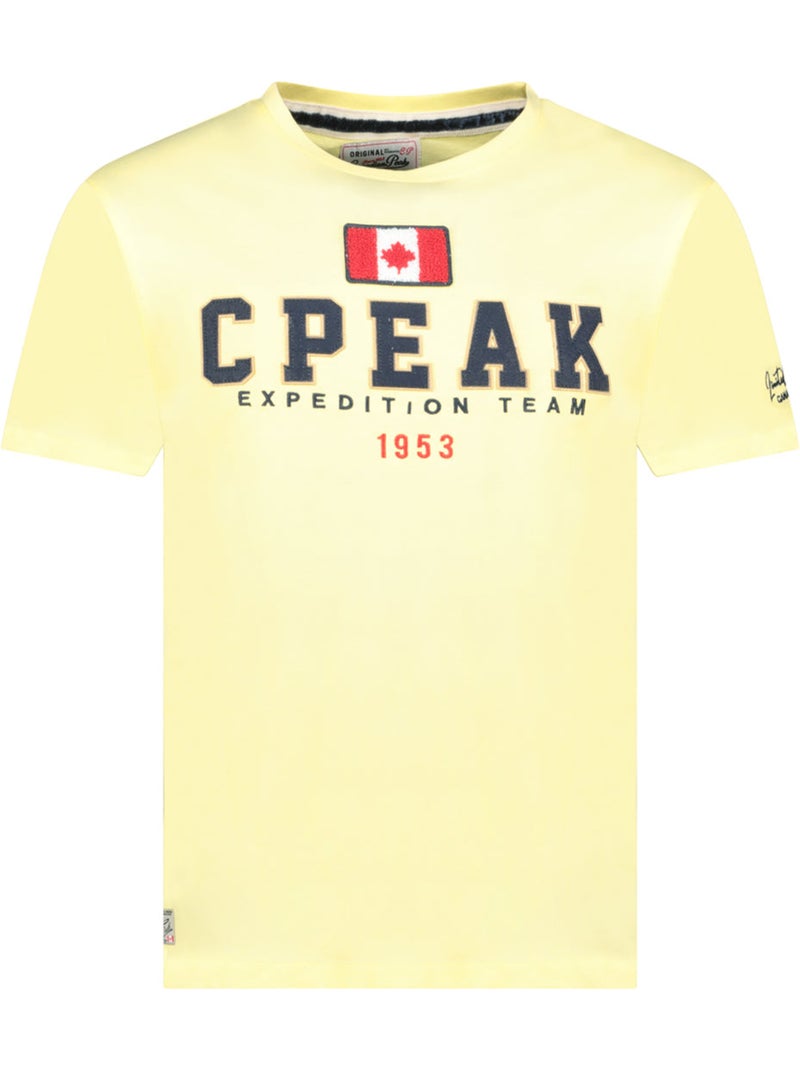 Camiseta estampada jerateak – canadian peak Amarillo claro - Kiabi