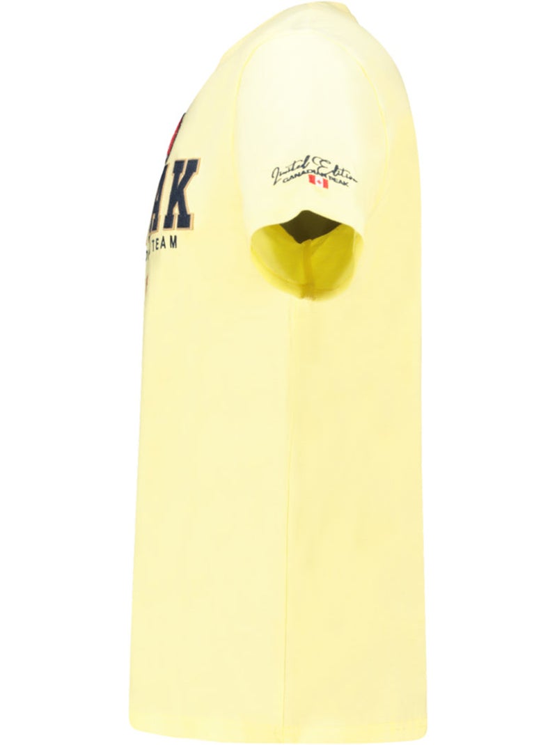 Camiseta estampada jerateak – canadian peak Amarillo claro - Kiabi