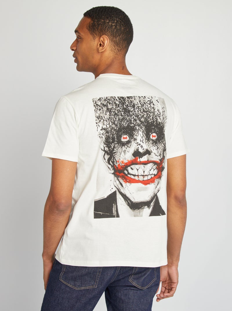 Camiseta estampada 'Joker' BLANCO - Kiabi