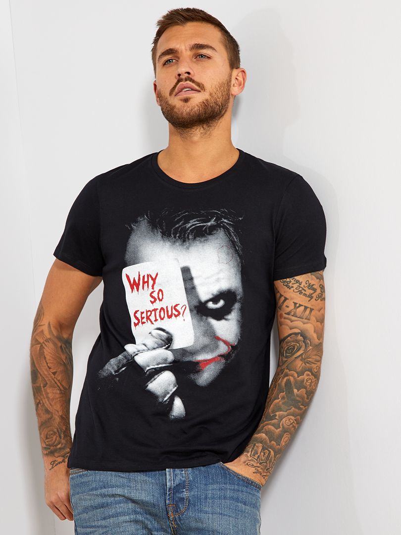 Camiseta estampada 'Joker' de 'Batman' negro - Kiabi