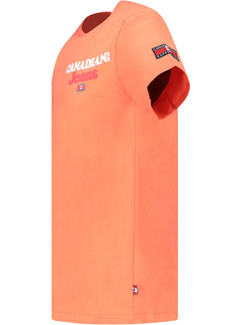 Camiseta estampada jouppeak – canadian peak Coral - Kiabi