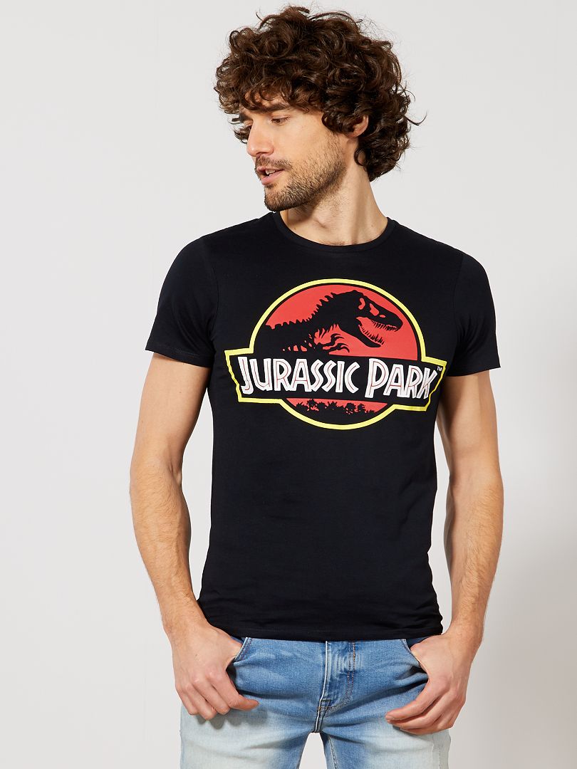 Camiseta estampada 'Jurassic Park' negro - Kiabi