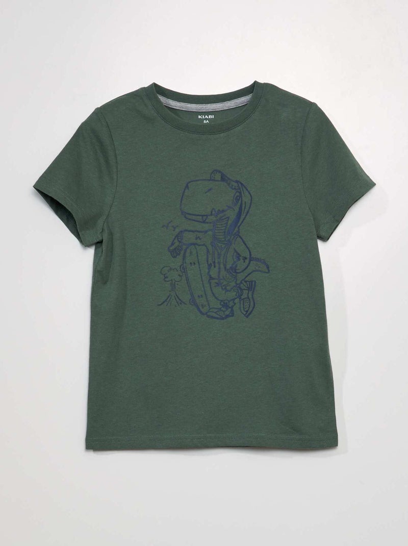 Camiseta estampada KAKI - Kiabi