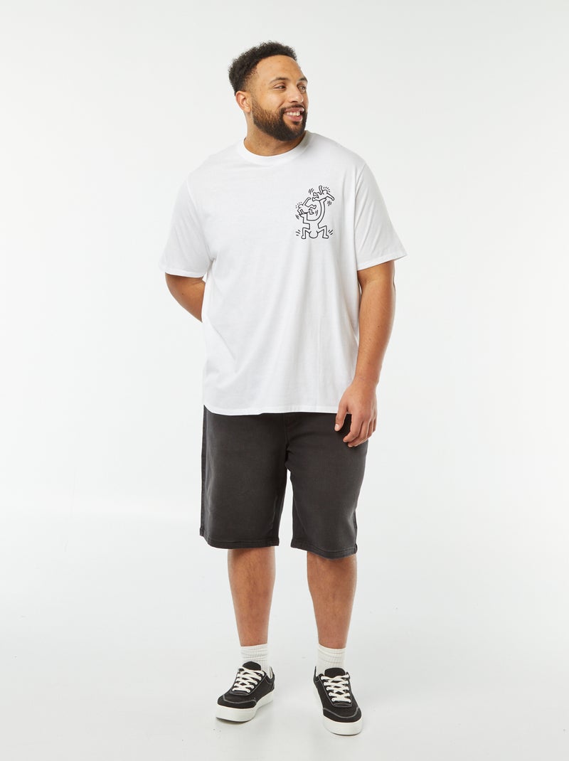 Camiseta estampada 'Keith Haring' blanco - Kiabi
