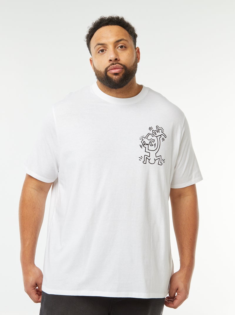 Camiseta estampada 'Keith Haring' blanco - Kiabi