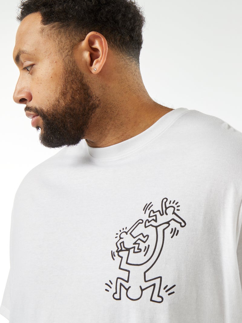 Camiseta estampada 'Keith Haring' blanco - Kiabi