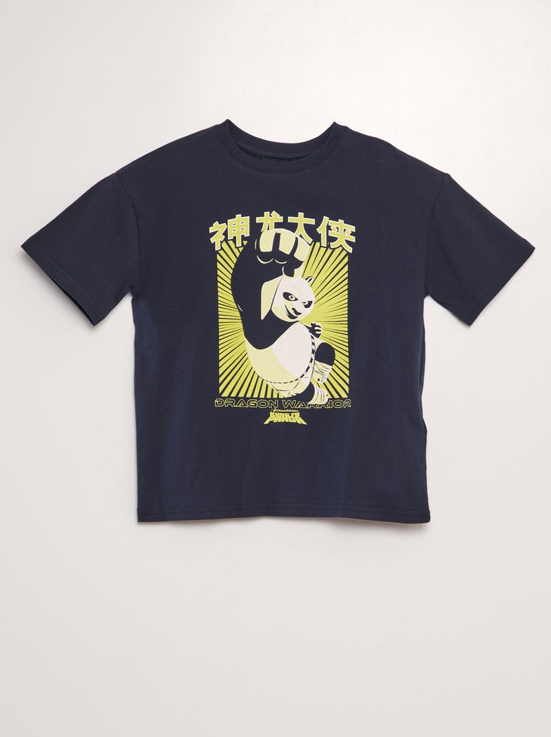 Camiseta estampada 'Kung-fu Panda' AZUL - Kiabi