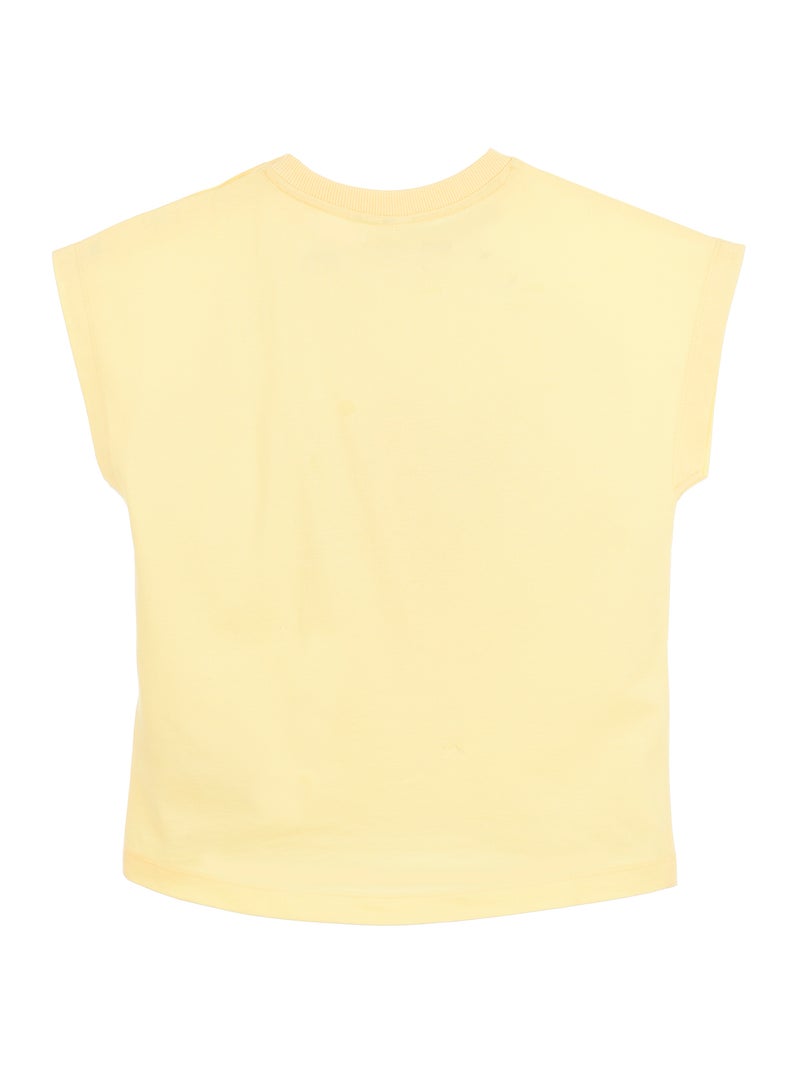 Camiseta estampada 'Kuromi' - Fácil de poner Amarillo - Kiabi