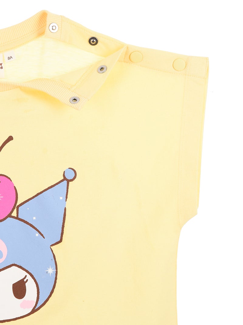 Camiseta estampada 'Kuromi' - Fácil de poner Amarillo - Kiabi