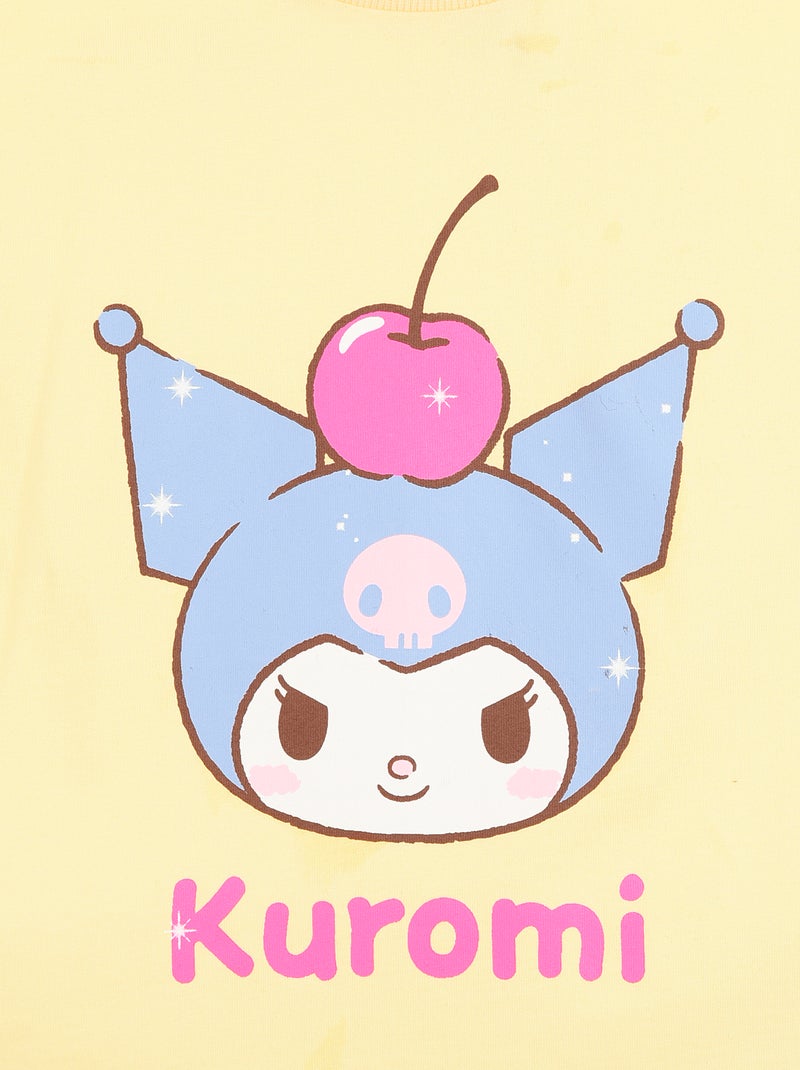 Camiseta estampada 'Kuromi' - Fácil de poner Amarillo - Kiabi