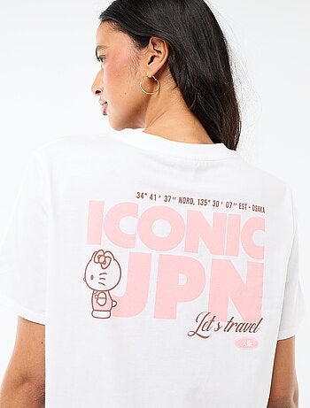 Camiseta estampada 'Kuromi' con estampado delantero/trasero