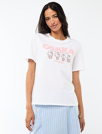 Camiseta estampada 'Kuromi' con estampado delantero/trasero