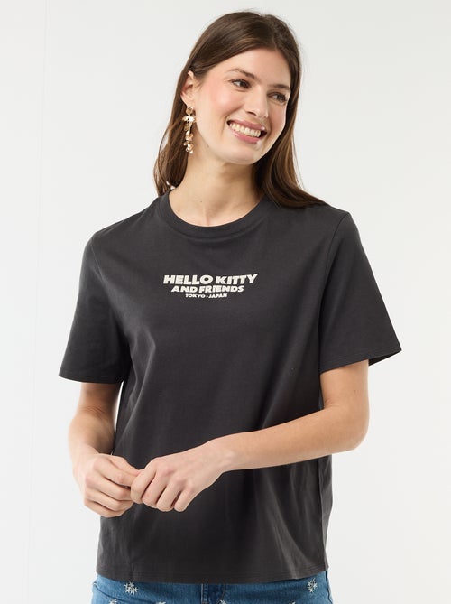 Camiseta estampada 'Kuromi' de manga corta - Kiabi