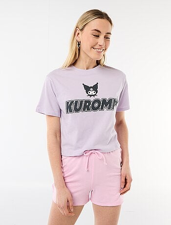 Camiseta estampada 'Kuromi' de manga corta