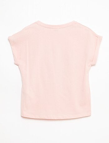 Camiseta estampada 'Kuromi' lisa de algodón