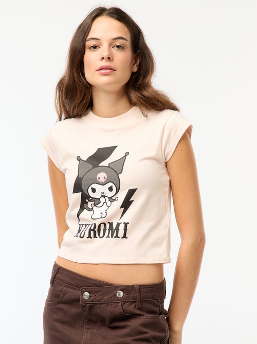Camiseta estampada 'Kuromi' - Kiabi