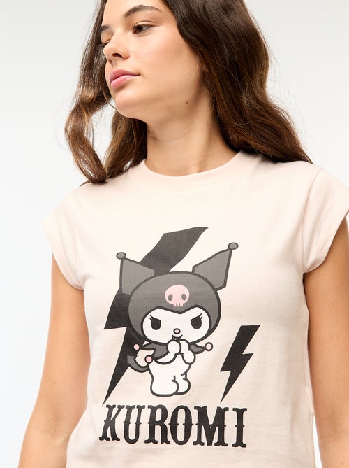 Camiseta estampada 'Kuromi' - Kiabi