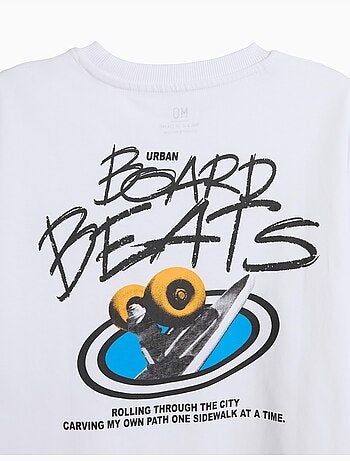 Camiseta estampada 'loose fit', mo fashion