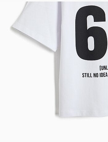 Camiseta estampada 'loose fit', mo fashion