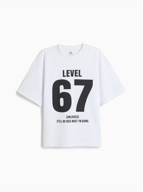 Camiseta estampada 'loose fit', mo fashion - Kiabi