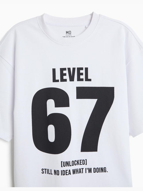Camiseta estampada 'loose fit', mo fashion - Kiabi